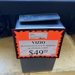 96091 Vizio Bluetooth W/Sub, Remote, & Power Cables 576587