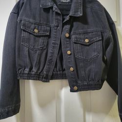 WOMEN BLACK DENIM JACKET