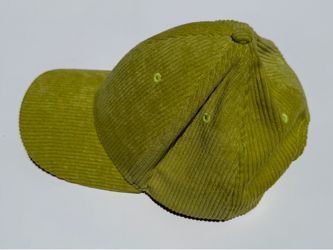 ONLY Lime Green Corduroy Baseball Cap, High Crown