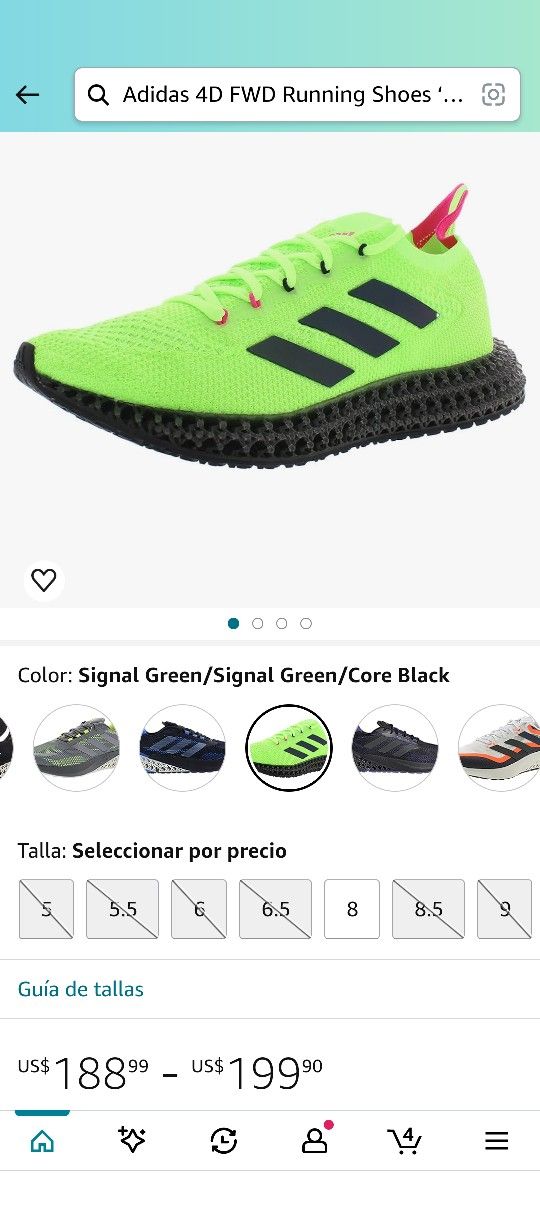 Adidas us 4d que talla es hot sale