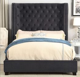 Brand New Black Velvet Queen Bed Frame (Available in Eastern King)
