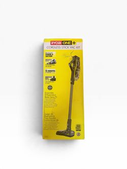 RYOBI ONE+ 18V Cordless Stick Vacuum Kit – NEW IN BOX