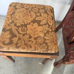 Vintage Upholstered Sewing Stool /bench