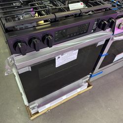 Samsung Bespoke Slide In Gas Range 