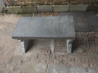 Concrete Outdoor Garden Bench