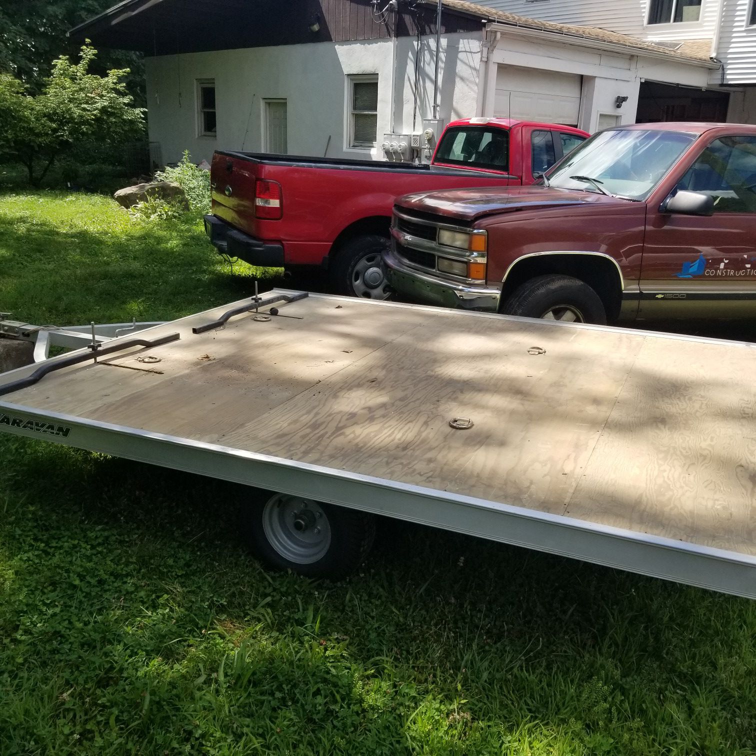ATV snow mobile trailer 10x8ft $1500 used once.