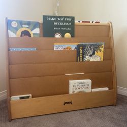 JonTi-Craft Solid Wood Double-Sided Kids Bookshelf – Sturdy Classroom Quality