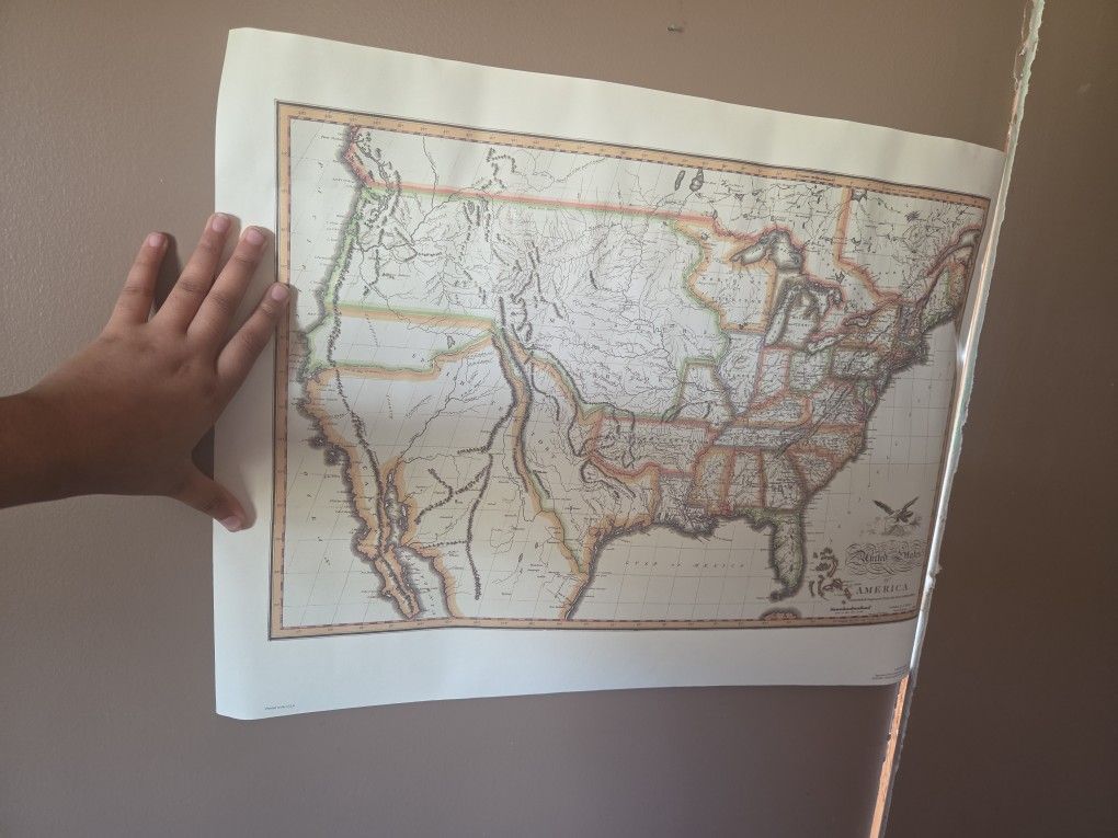 USA 1820 MAP