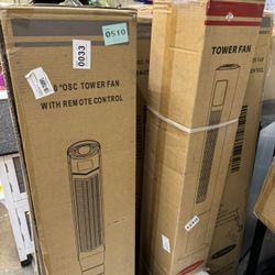 Tall Tower Fans Grey , Green , Red Black New $69.99 Each 