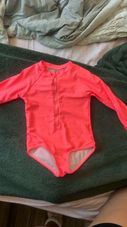Bright pink swimsuit