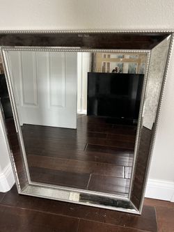 Set Of 2 Beaded Mirrors