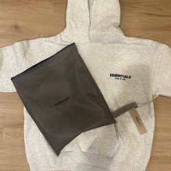 Light Oatmeal Essentials Hoodie Size Medium