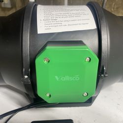 Vallisco 6 Inline Duct Fan 350 Cfm Queit Ventilation Fan Exhaust Fan With Variable Speed Controller Ec Motor