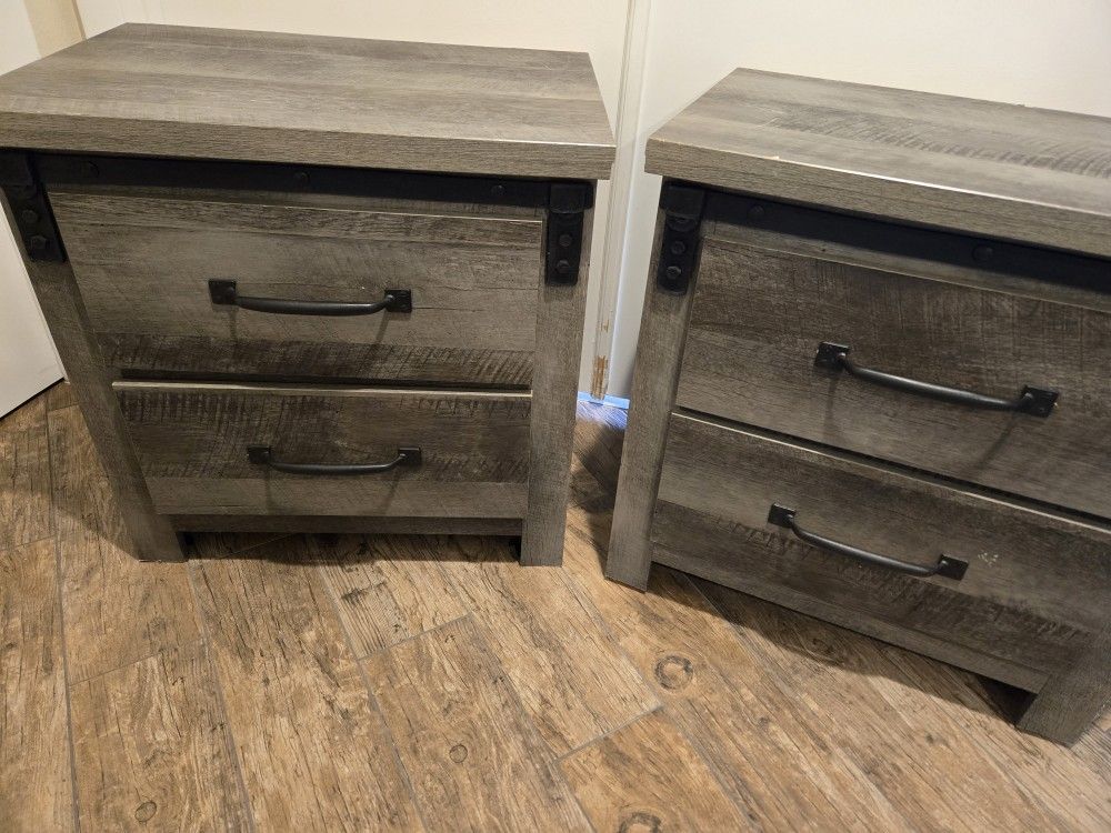 Nightstand Set Of 2 Bedside Tables