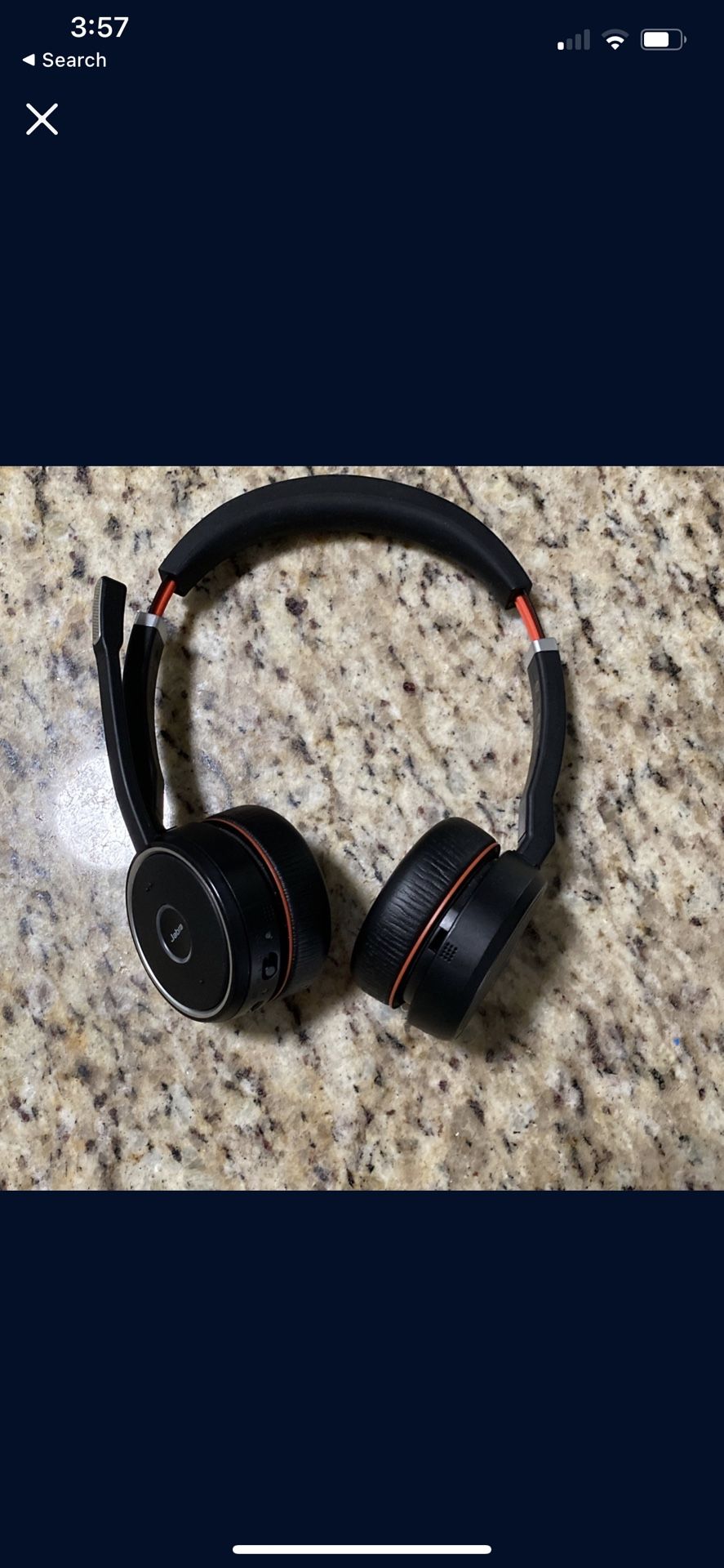 Jabra Wireless Headphones With mic/anc