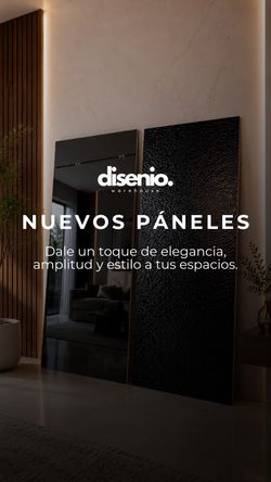 Paneles tipo espejo y gota de agua