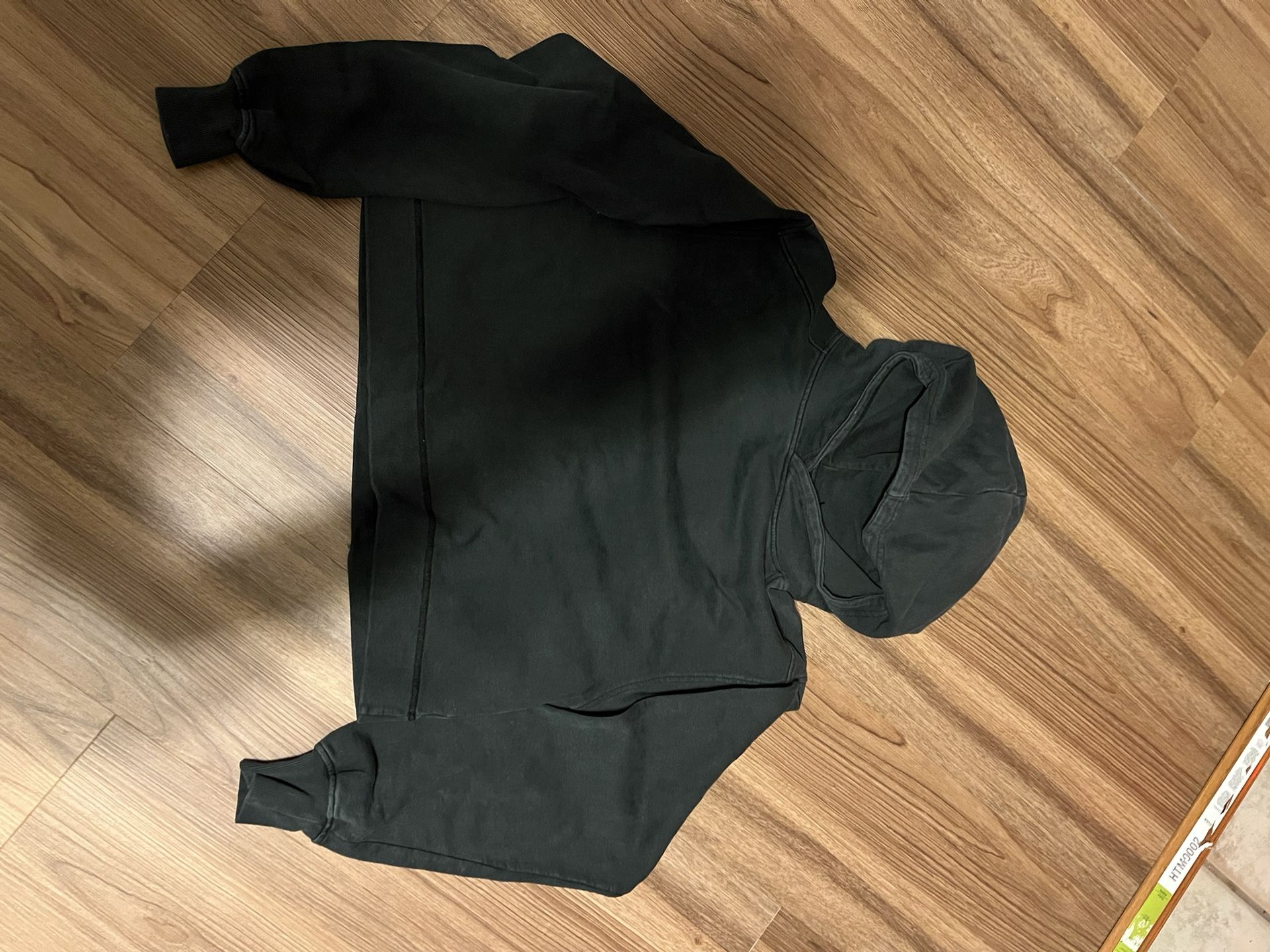 cropped black hoodie 100% cotton amazing material