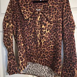 Womens Animal Print Boutique Top