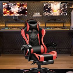 🔥 Brand New Gaming Chair with Lumbar Massage – Still in Box! 🔥
