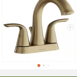 Glacier Bay 4 in. Centerset 2-Handle Bathroom Faucet in Brushed Gold