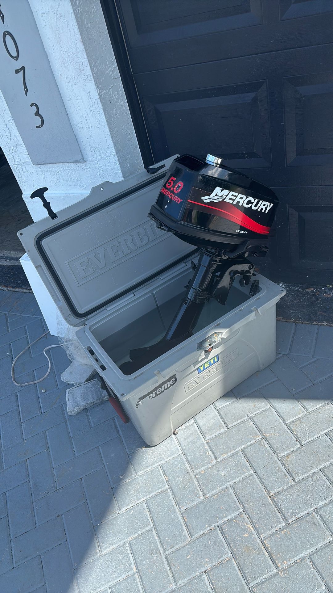 Outboard boat motor mercury 5 hp