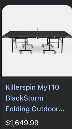 KillerSpin MyT10 Black Storm Ping pong table