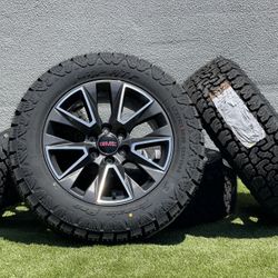 NEW 20” GMC Sierra AT4 Wheels Yukon Rims 275/60R20 Tires A/T Tahoe Chevy Silverado Suburban 6x5.5 Escalade