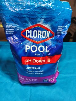 SHELF- Clorox Pool & Spa pH Down 5 lb new