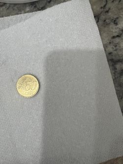 50 Euro Cents, In 2002,pick Up In Hurst ,only Cash Money 