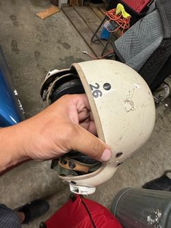 Vintage Air Force fighter jet helmet