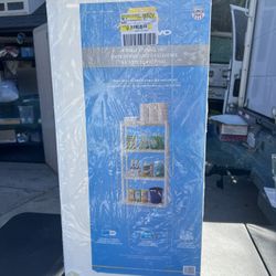 Sterilite 4 Shelf Plastic Storage Unit 30x14x55.5 Garage Utility Shelving White