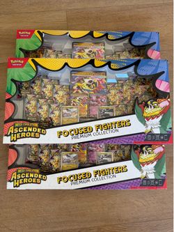 Sam’s Club Pokemon Ascended Heroes Focused Fighters Premium Collection (3 available)