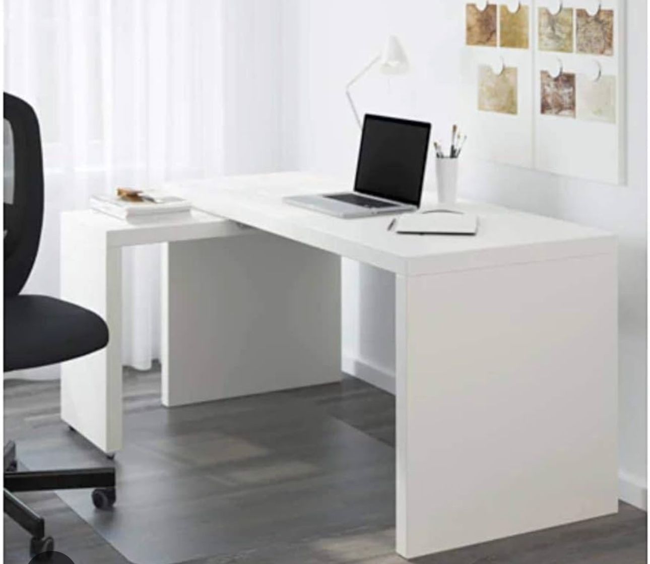 IKEA Malm Desk With Pull Out