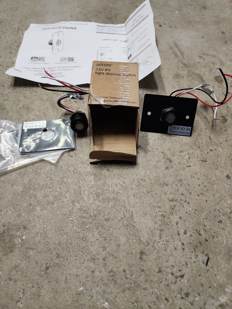 12 Volt Push Button Dimmer Switch