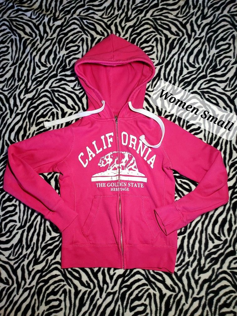 Reflex Pink Bear Heritage zip up jacket Women Small