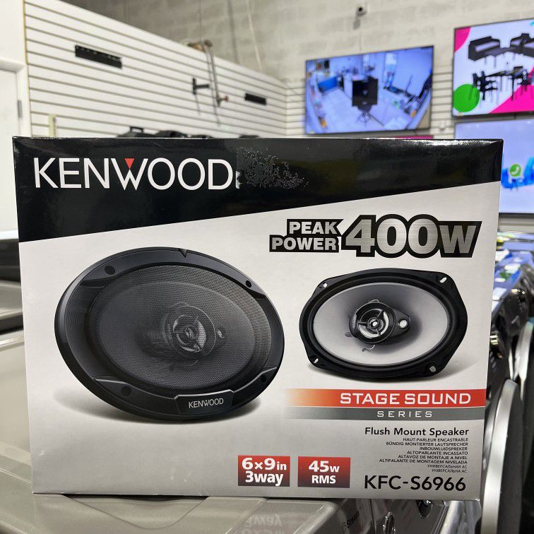 Car Speaker Kenwood 6"x9" 400w Peak Power 3-way Altavoz Bocina Corneta De Carro Kfc-s6966