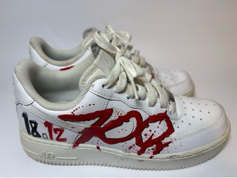 Nike Air Force 1 Low '07 White/Red/Black Custom sneaker