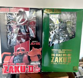 Jumbo Grade Zaku 2 real type &  Char Zaku
