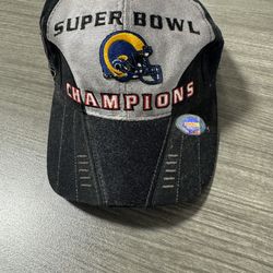Vintage Rams Super Bowl Champions 2000 Hat Cap St Louis