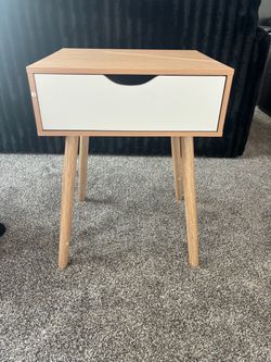 Mid-Century Modern Nightstand with Drawer