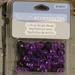 Beads Acrylic Purple Fashion Accessories 