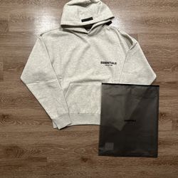 Light Grey Light Oat Essentials Hoodie