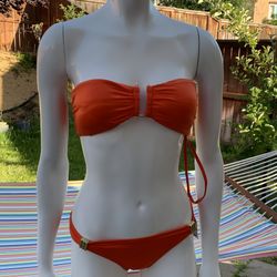 Bar III Orange Bikini 👙 Sz Small