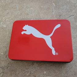 PUMA BLACK BI-FOLD LEATHER MEN'S WALLET - NEW