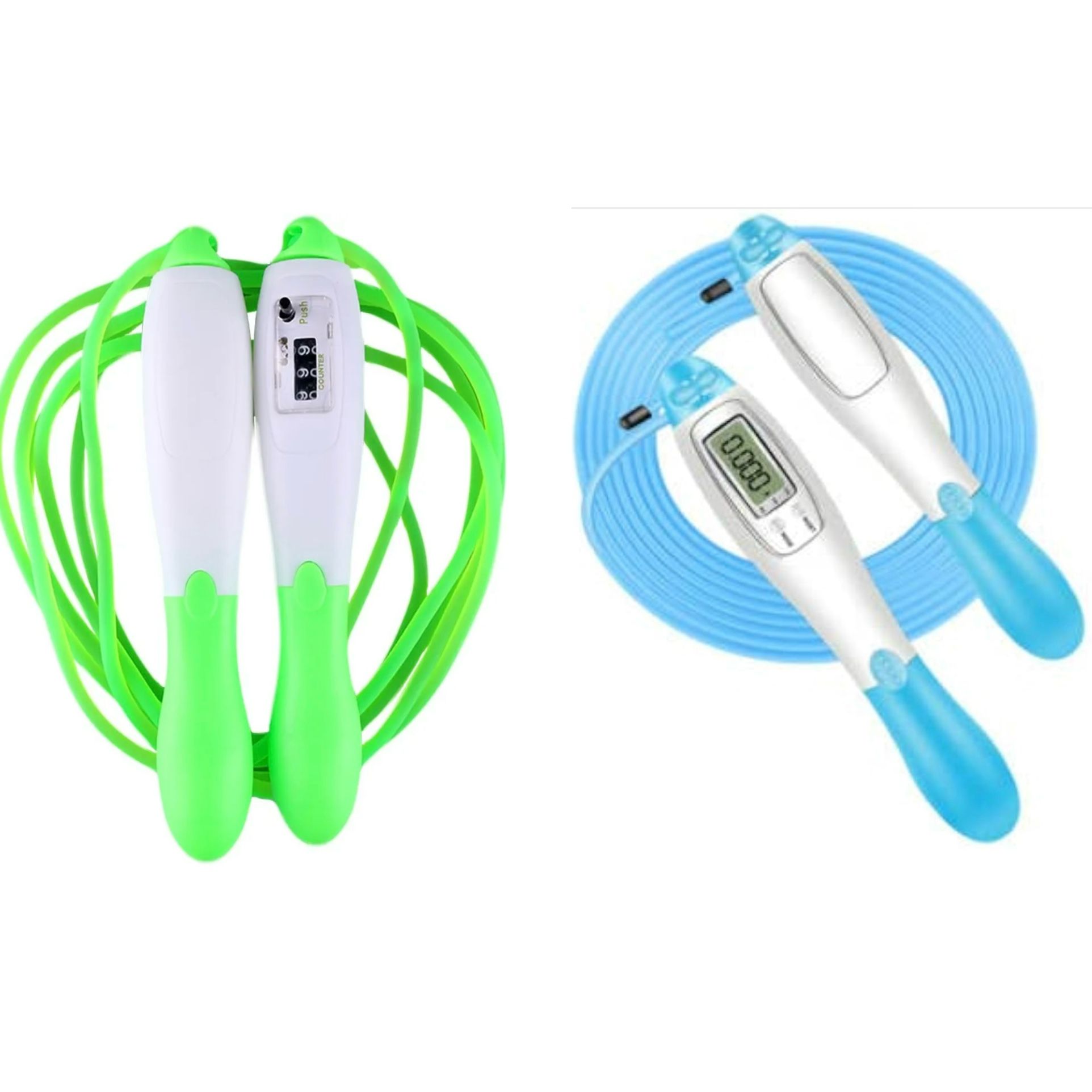 2 Packs Jump Rope with Counter Adjustable Length Skipping Rope for Men Women Kids Home Fitness Exercise, Workout, Boxing, MMA, Gym