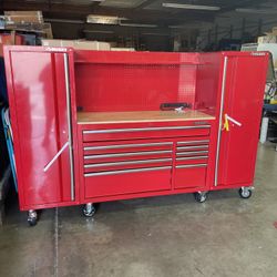 Tool Box X Cabinet Husky Color Red 