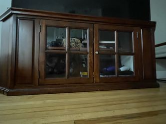 Wooden TV stand