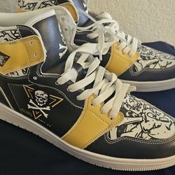 Hard to Find Jolly Rogers Navy Midshipmen Sneakers Mens 44/size 11 Shoes - New no Box