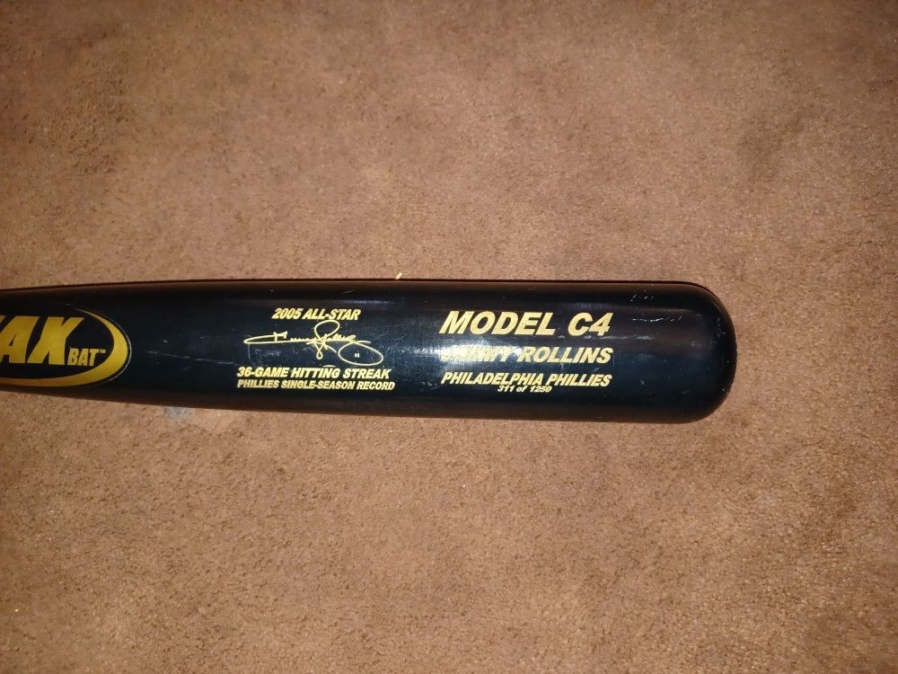 Jimmy Rollins Baseball Bat
