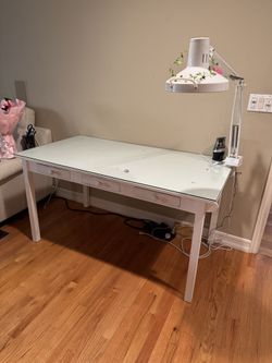 White Pottery Barn Table/ Desk